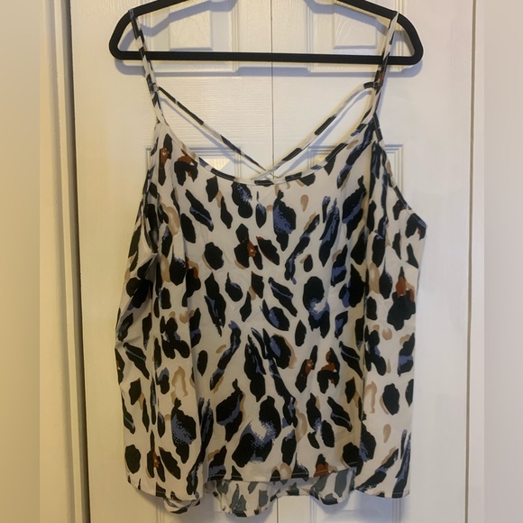 Shein Spaghetti Strap Crisscross Back Tank Size 2X - Picture 3 of 5